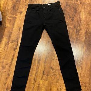 Rag & Bone Size 26 Cate Mid-rise Jeans in No Fade Black